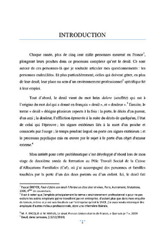 Deuil et environnement professionnel