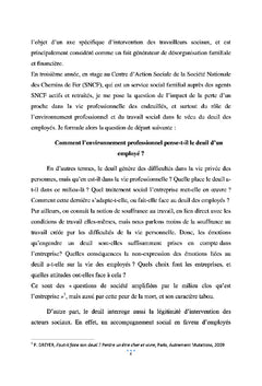 Deuil et environnement professionnel