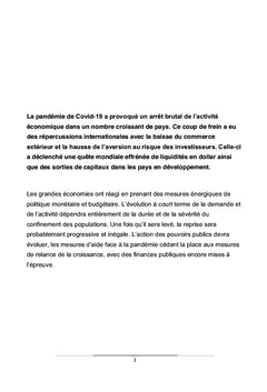 L'impact de l'épidémie de Covid-19 sur l'économie mondiale