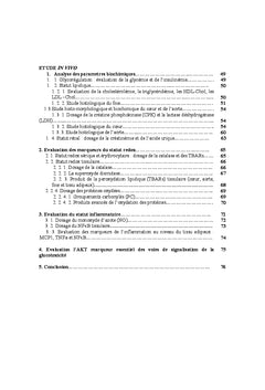 Voies de signalisation de la glucotoxicite. role de Brassica rapa