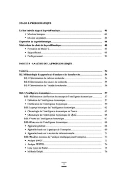 Representation de l'Intelligence economique - la France et la Chine
