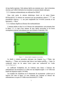 Conception des antennes en métamatériaux pour des applications RFID