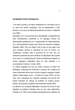 Effet de la dureté sur la coagulation des composés phénoliques