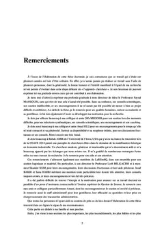 Consequences du risque de recherche & developpement essais theoriques
