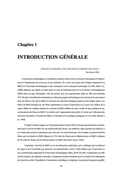 Consequences du risque de recherche & developpement essais theoriques