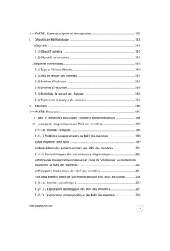 Les Malformations Artério-Veineuses des Membres