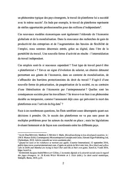 L'UBÉRISATION DU TRAVAIL