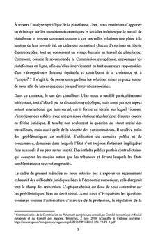 L'UBÉRISATION DU TRAVAIL