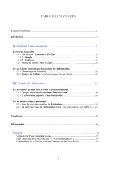 Histoire et Naissance du conflit entre Google et la Presse écrite