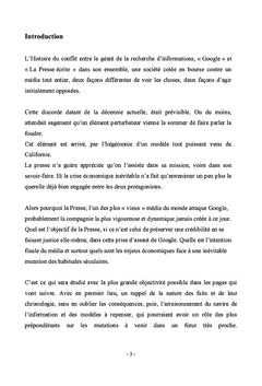 Histoire et Naissance du conflit entre Google et la Presse écrite