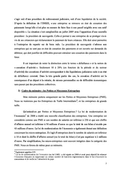 Peut-on prévoir la faillite des PME ?