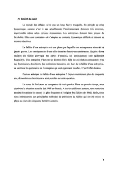 Peut-on prévoir la faillite des PME ?