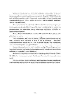 Diversite floristique et usages du miel (Toumodi-cote d'Ivoire)