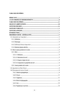 Diversite floristique et usages du miel (Toumodi-cote d'Ivoire)