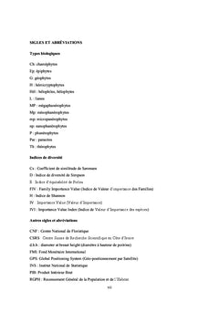 Diversite floristique et usages du miel (Toumodi-cote d'Ivoire)