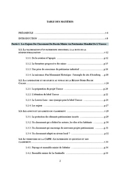 Le Classement UNESCO du Bassin Minier du Nord-Pas de Calais