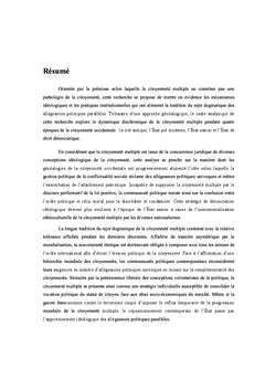 La citoyennete multiple et les genealogies de la citoyennete