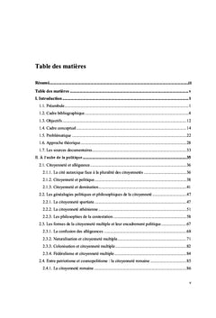 La citoyennete multiple et les genealogies de la citoyennete