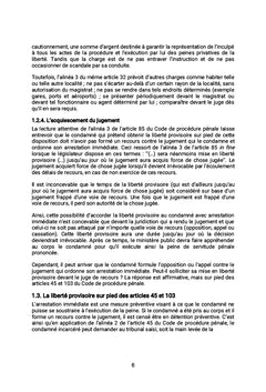 L'EXÉCUTION DE LA MESURE D'ARRESTATION IMMÉDIATE