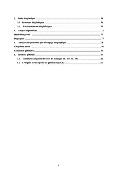Microbiostratigraphie, sédimentologie de la formation Serdj