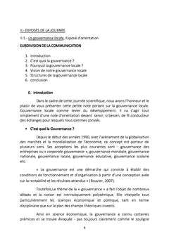 Booster l'avenir de l'ISP TSHIKAPA à travers la gouvernance locale