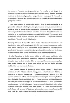 L'expression de l'amour dans "Chants d'Ombre" de Leopold Sedar SeNGHOR
