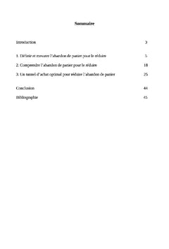 L'optimisation du tunnel d'achat pour réduire l'abandon de panier