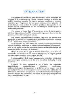 Tumeurs neuroendocrines du testicule: revue de la litterature