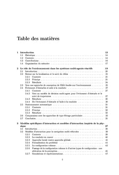 SMA reactifs d'inspiration physique pour la prise de decision
