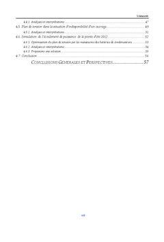 Étude et analyse du plan de tension