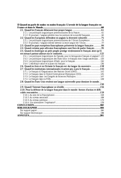 Quel avenir pour le français?