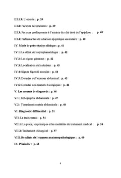 La torsion du grand epiploon: Diagnostic et traitement