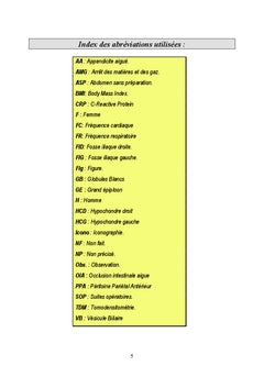 La torsion du grand epiploon: Diagnostic et traitement
