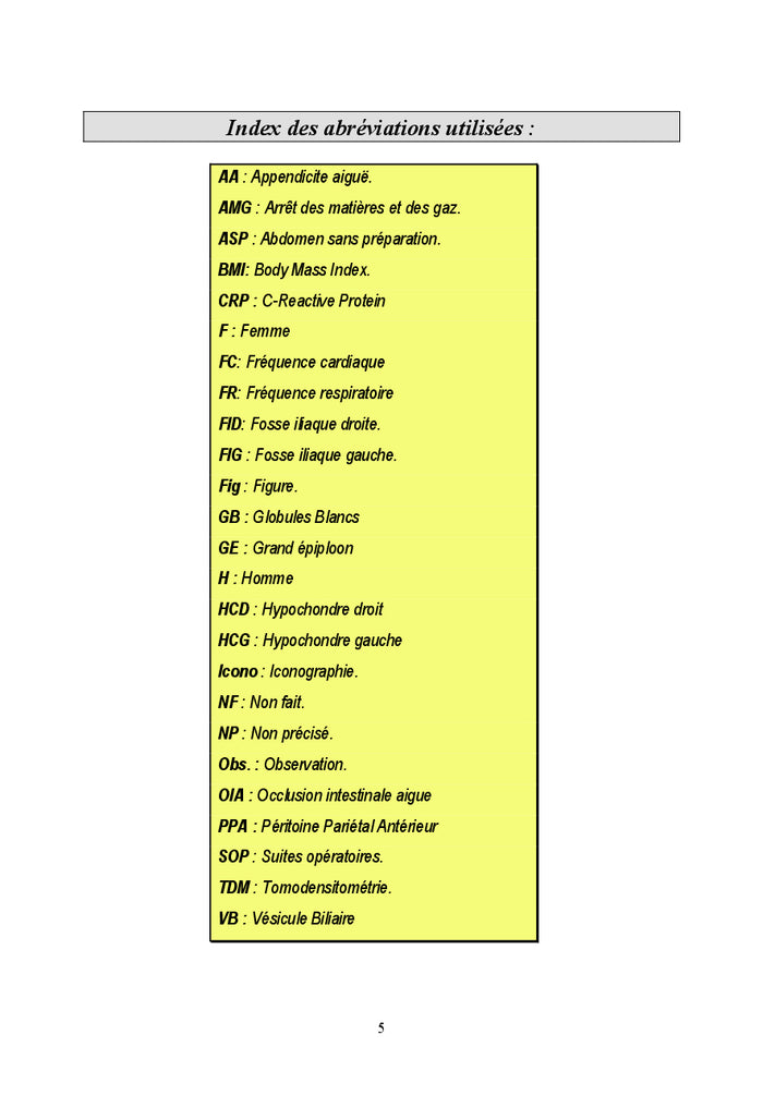 La torsion du grand epiploon: Diagnostic et traitement