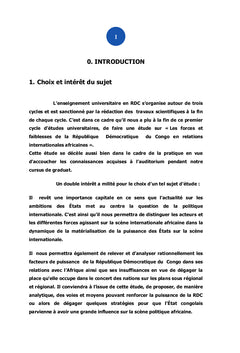 Forces et faiblesses de la RDC dans les relations interafricaines