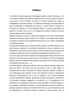 Etude vibratoire des structures en materiaux composites
