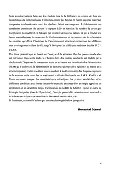 Etude vibratoire des structures en materiaux composites