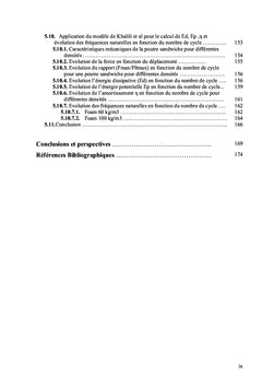 Etude vibratoire des structures en materiaux composites