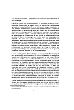 Les professeurs et l'enseignement de l'Histoire