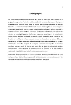 Le complexe du canal sodique cardiaque Nav1.5