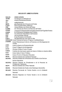 Analyse cadre juridique/institutionnel Burkina Faso protection enfant