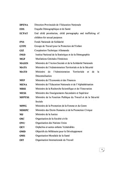 Analyse cadre juridique/institutionnel Burkina Faso protection enfant