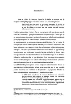 La contre-éducation dans Les Liaisons Dangereuses