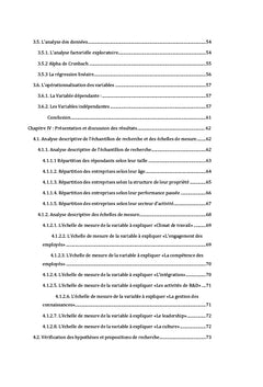 Les facteurs déterminants de l'innovation organisationnelles