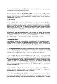Intégration du VIH et SIDA au processus macroéconomique en RCA