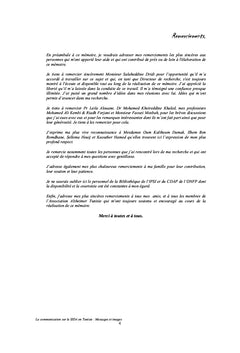 La communication sur le sida en Tunisie : messages et images