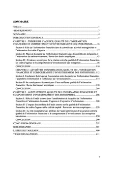 L'Impact de la Qualite du Resultat Comptable