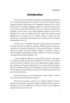 Valorisation des huiles essentielles de Tagetes et de Lantana