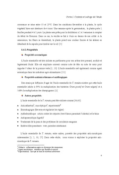 Valorisation des huiles essentielles de Tagetes et de Lantana