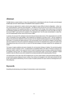 Instrumentation des processus en Assainissement Démantèlement